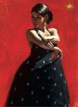 Fabian Perez Fabian Perez Black Flower II